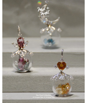 Star Dust Collection-Heart Necklace 